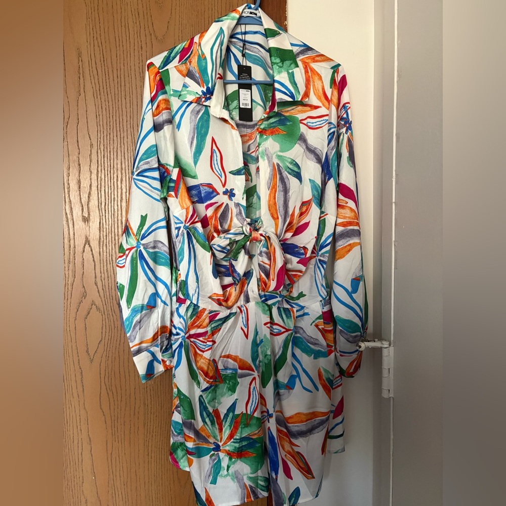 Fashion Nova Multicolor Tropical Jumpsuit